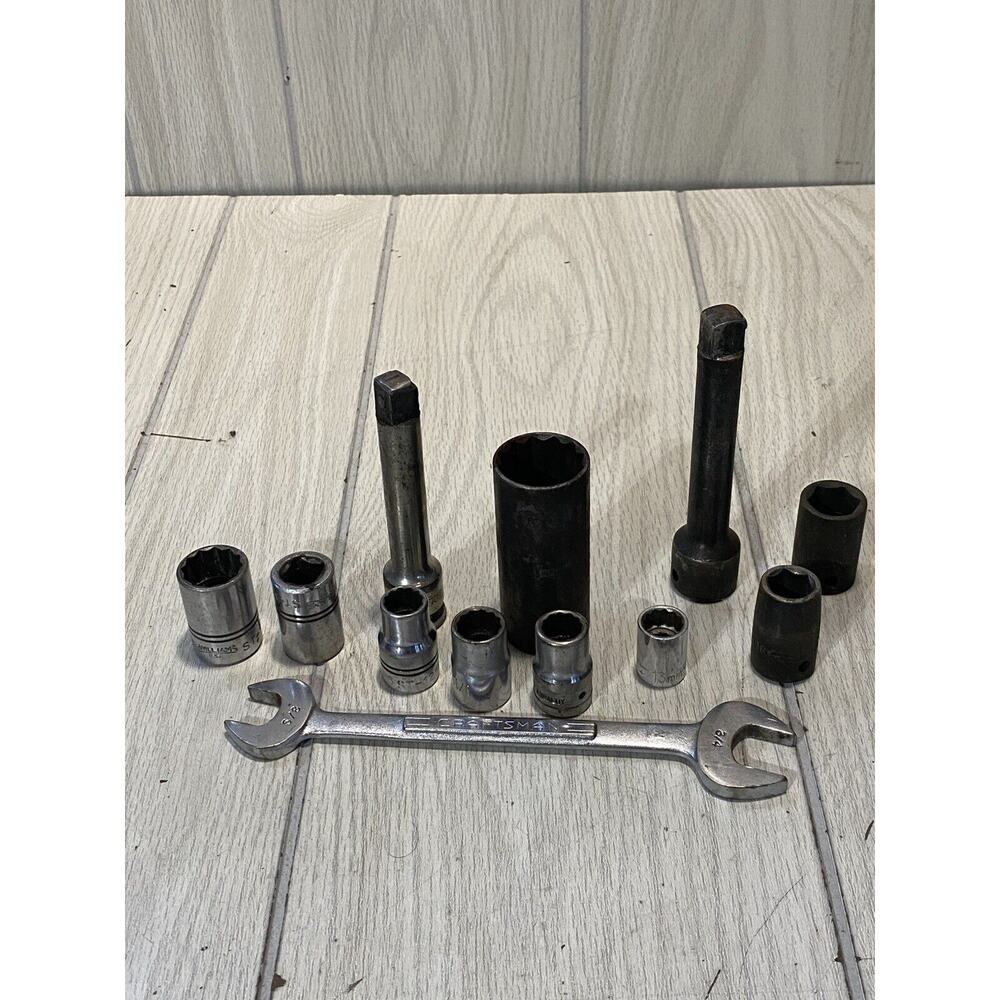 Lot Misc Tools Sockets Wrenches Misc Craftsman With Other Brands